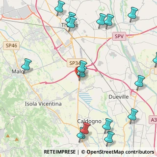 Mappa Via Santa Barbara, 36030 Villaverla VI, Italia (5.96813)