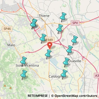 Mappa Corte dei Quarei, 36030 Villaverla VI, Italia (4.2275)