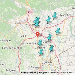 Mappa Corte dei Quarei, 36030 Villaverla VI, Italia (6.89167)