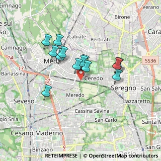 Mappa Via Villafranca, 20821 Meda MB, Italia (1.45846)