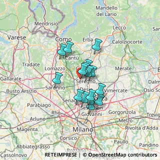 Mappa Via Villafranca, 20821 Meda MB, Italia (9.11313)