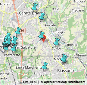 Mappa Via Trieste, 20847 Albiate MB, Italia (2.77)