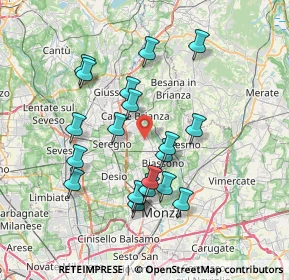 Mappa Via Trieste, 20847 Albiate MB, Italia (6.9)