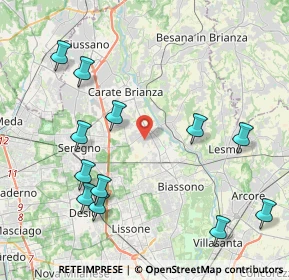 Mappa Via Trieste, 20847 Albiate MB, Italia (4.79167)