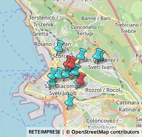 Mappa Via Ireneo della Croce, 34126 Trieste TS, Italia (1.00125)