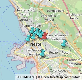 Mappa Via Ireneo della Croce, 34126 Trieste TS, Italia (0.96818)