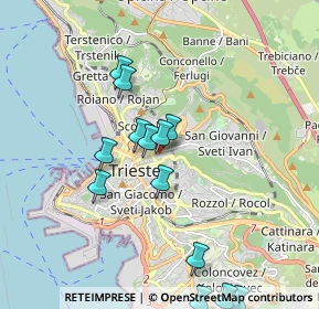 Mappa Via Ireneo della Croce, 34126 Trieste TS, Italia (1.93769)