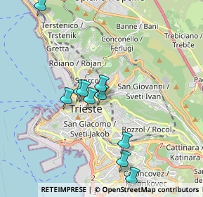 Mappa Via Ireneo della Croce, 34126 Trieste TS, Italia (1.91909)