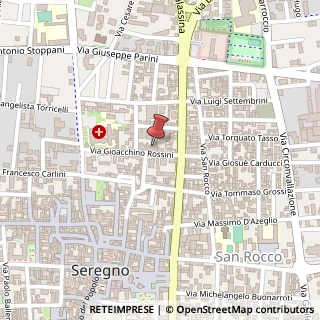 Mappa Via Gioacchino Rossini, 35, 20831 Seregno, Monza e Brianza (Lombardia)