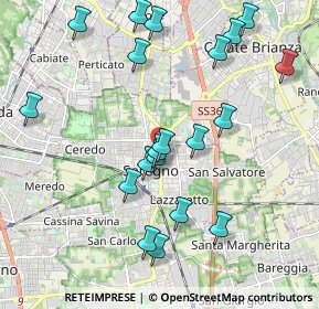 Mappa Via Gioacchino Rossini, 20831 Seregno MB, Italia (2.1125)