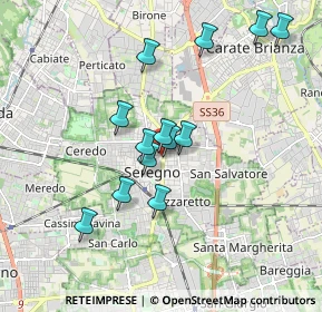 Mappa Via Gioacchino Rossini, 20831 Seregno MB, Italia (1.6)