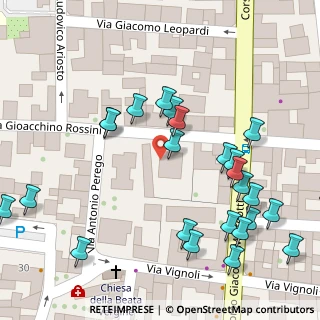Mappa Via Gioacchino Rossini, 20831 Seregno MB, Italia (0.075)