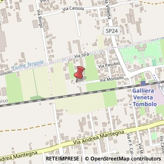 Mappa Via Montello, 24, 35019 Tombolo, Padova (Veneto)