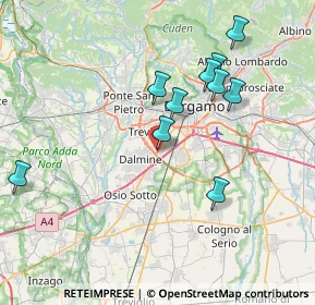 Mappa Via Vaglietta, 24044 Dalmine BG, Italia (8.02909)