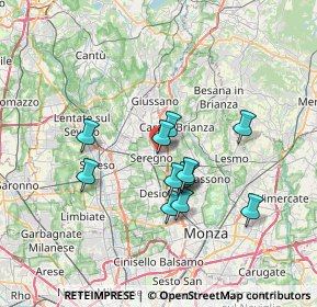 Mappa Viale Circonvallazione, 20841 Seregno MB, Italia (5.64833)