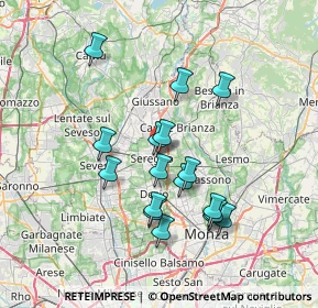 Mappa Via Guido Gozzano, 20831 Seregno MB, Italia (6.42353)