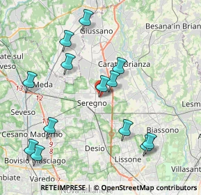 Mappa Viale Circonvallazione, 20841 Seregno MB, Italia (4.33846)