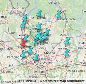 Mappa Via Guido Gozzano, 20831 Seregno MB, Italia (11.66789)