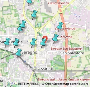 Mappa Via Guido Gozzano, 20831 Seregno MB, Italia (1.05818)