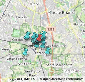 Mappa Viale Circonvallazione, 20841 Seregno MB, Italia (0.8765)