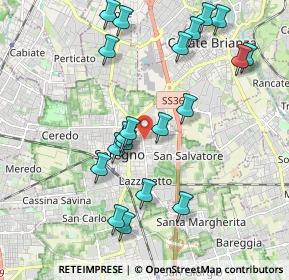 Mappa Viale Circonvallazione, 20841 Seregno MB, Italia (2.093)