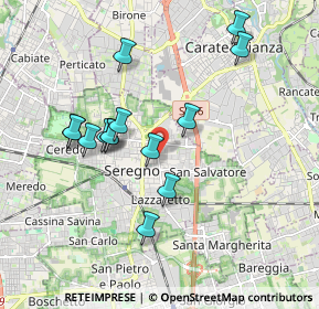 Mappa Via Guido Gozzano, 20831 Seregno MB, Italia (1.73429)