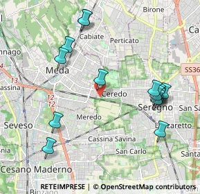 Mappa Via Meredo, 20831 Seveso MB, Italia (2.18733)
