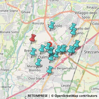 Mappa Via Alfani, 24044 Dalmine BG, Italia (1.4825)
