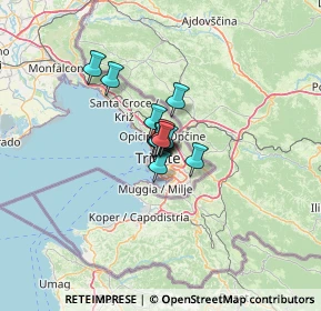 Mappa Via Enea Silvio Piccolomini, 34126 Trieste TS, Italia (5.4025)