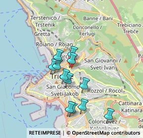 Mappa Via Raffaele Zovenzoni, 34126 Trieste TS, Italia (1.52417)