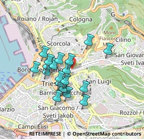 Mappa Via Enea Silvio Piccolomini, 34126 Trieste TS, Italia (0.72)