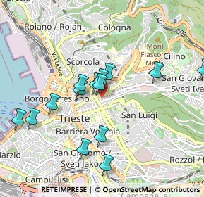Mappa Via Enea Silvio Piccolomini, 34126 Trieste TS, Italia (0.89643)