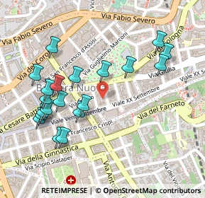 Mappa Via Enea Silvio Piccolomini, 34126 Trieste TS, Italia (0.258)