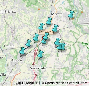Mappa Via Enrico Berlinguer, 20866 Carnate MB, Italia (2.78)