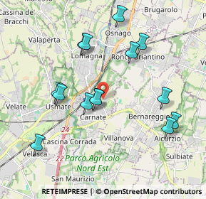 Mappa Via Enrico Berlinguer, 20866 Carnate MB, Italia (1.92214)