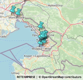 Mappa Via di Torre Bianca, 34134 Trieste TS, Italia (9.86273)