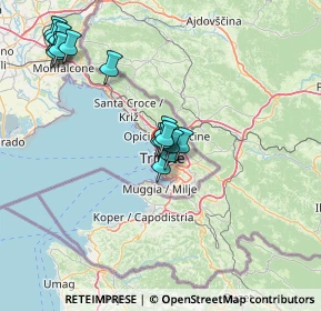 Mappa Via di Torre Bianca, 34134 Trieste TS, Italia (14.0025)