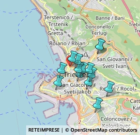 Mappa Via di Torre Bianca, 34134 Trieste TS, Italia (1.27)