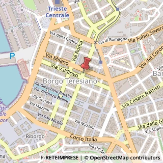 Mappa Via Fabio Filzi, 15, 34132 Trieste, Trieste (Friuli-Venezia Giulia)