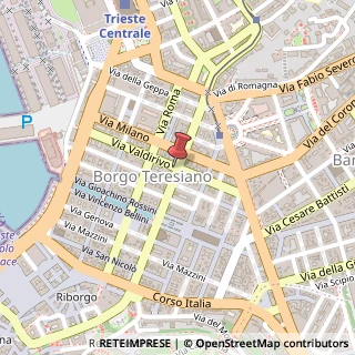 Mappa Via Fabio Filzi, 8, 34132 Trieste, Trieste (Friuli-Venezia Giulia)