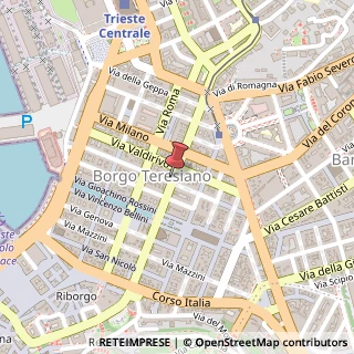 Mappa Via Fabio Filzi, 6, 34132 Trieste, Trieste (Friuli-Venezia Giulia)