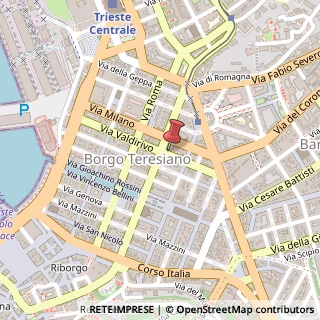 Mappa Via Valdirivo, 30, 34122 Trieste, Trieste (Friuli-Venezia Giulia)