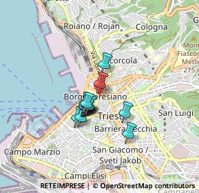 Mappa Via di Torre Bianca, 34134 Trieste TS, Italia (0.54857)
