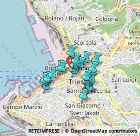 Mappa Via di Torre Bianca, 34134 Trieste TS, Italia (0.583)