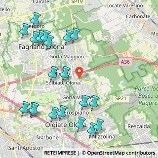 Mappa Via S. Francesco, 21054 Fagnano Olona VA, Italia (2.666)