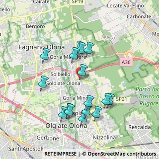 Mappa Via S. Francesco, 21054 Fagnano Olona VA, Italia (1.815)