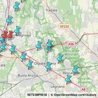 Mappa Via S. Francesco, 21054 Fagnano Olona VA, Italia (6.191)
