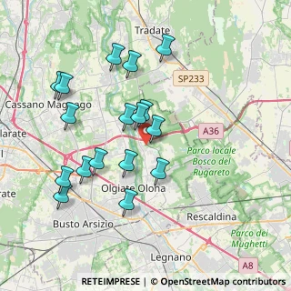 Mappa Via S. Francesco, 21054 Fagnano Olona VA, Italia (3.74588)