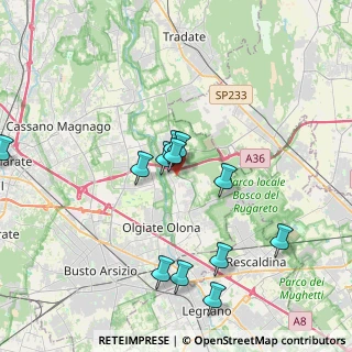 Mappa Via S. Francesco, 21054 Fagnano Olona VA, Italia (3.78333)