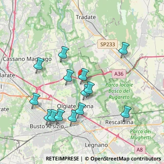Mappa Via S. Francesco, 21054 Fagnano Olona VA, Italia (3.98071)